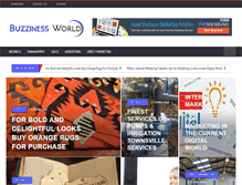 Tablet Screenshot of buzzinessworld.com